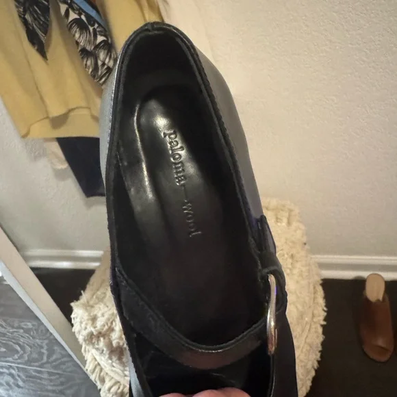 Paloma Wool Black Mary Jane Women's Block Heels - Picture 2 of 7